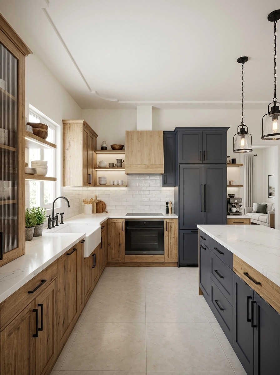Modern Farmhouse Kitchen design — interior photo by GenRoom AI