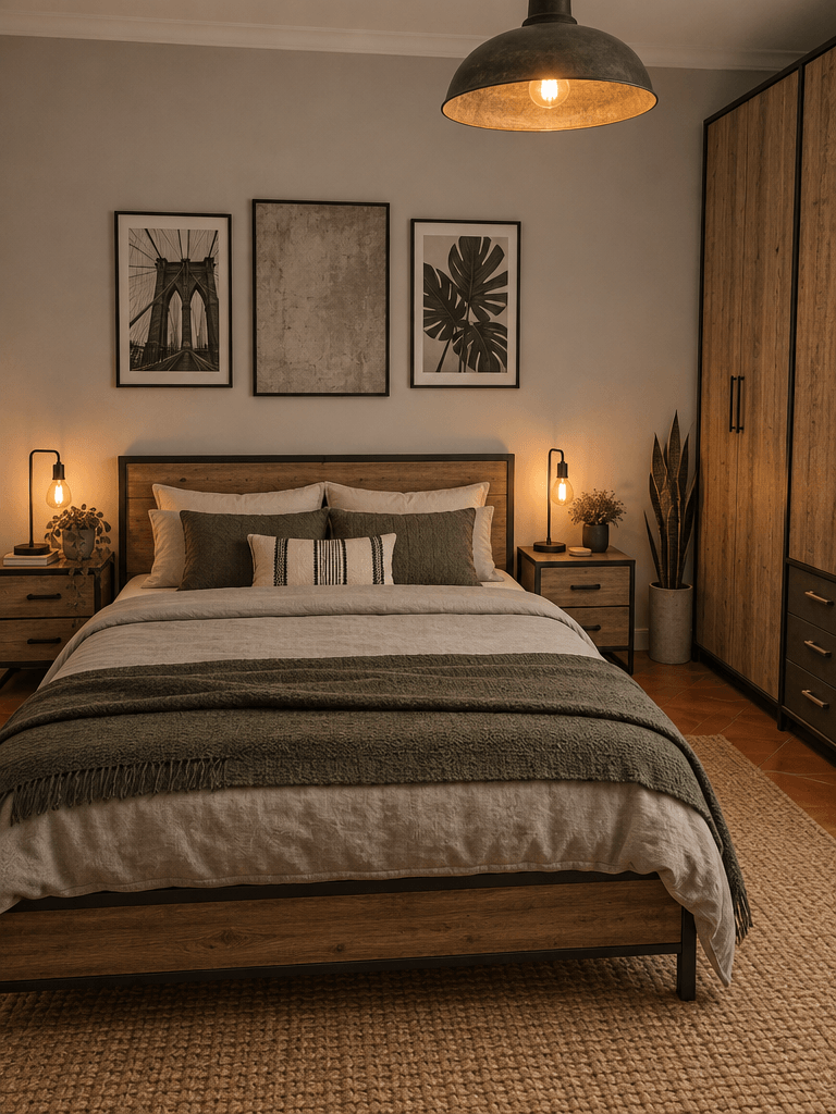 Interior design in Loft / Industrial style — Bedroom by GenRoom AI