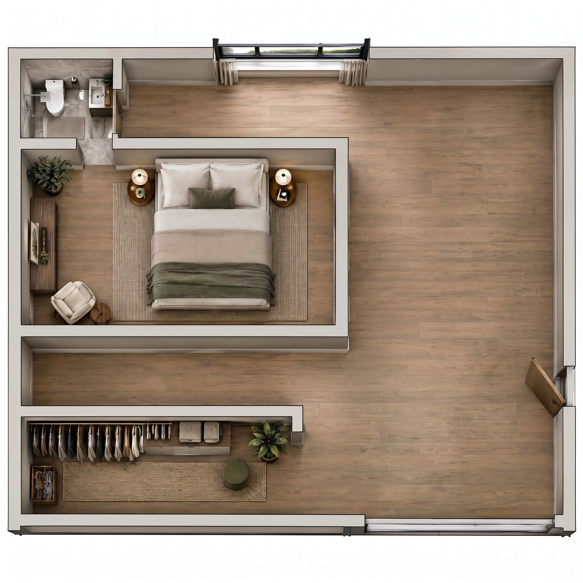 Interior design in Contemporary style — Living Room by GenRoom AI
