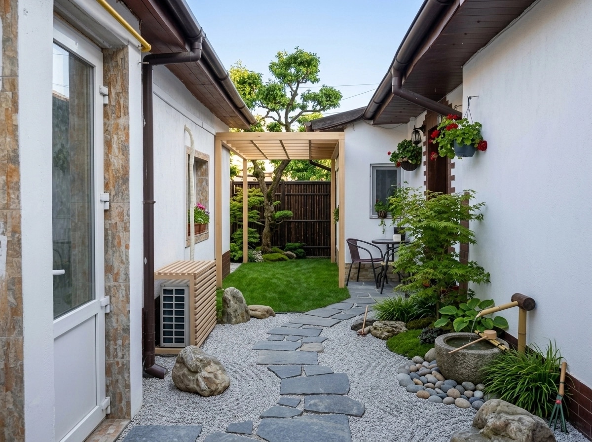 Design paysager en style Japanese Garden — Jardin par GenRoom AI