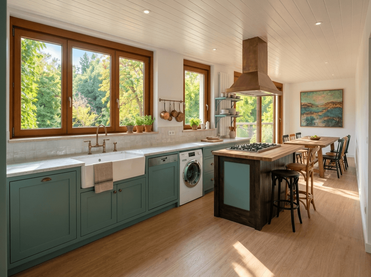 Modern Farmhouse Kitchen design — interior photo by GenRoom AI