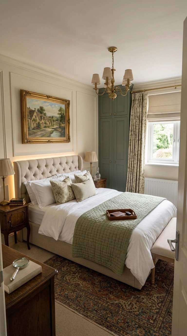 Interior design in British style — Bedroom by GenRoom AI