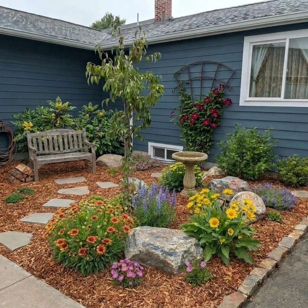 Landscape design in Eco Natural Garden style — Yard by GenRoom AI