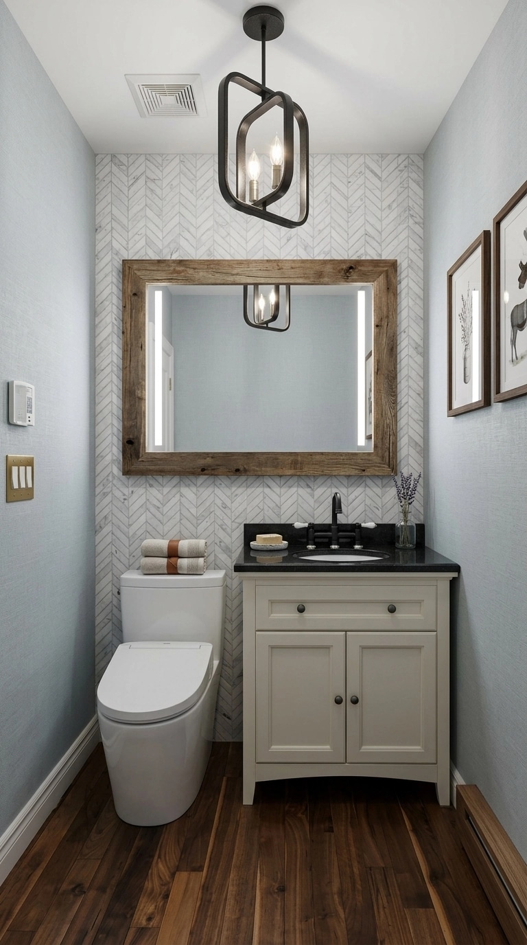 Modern Farmhouse Bathroom design — interior photo by GenRoom AI