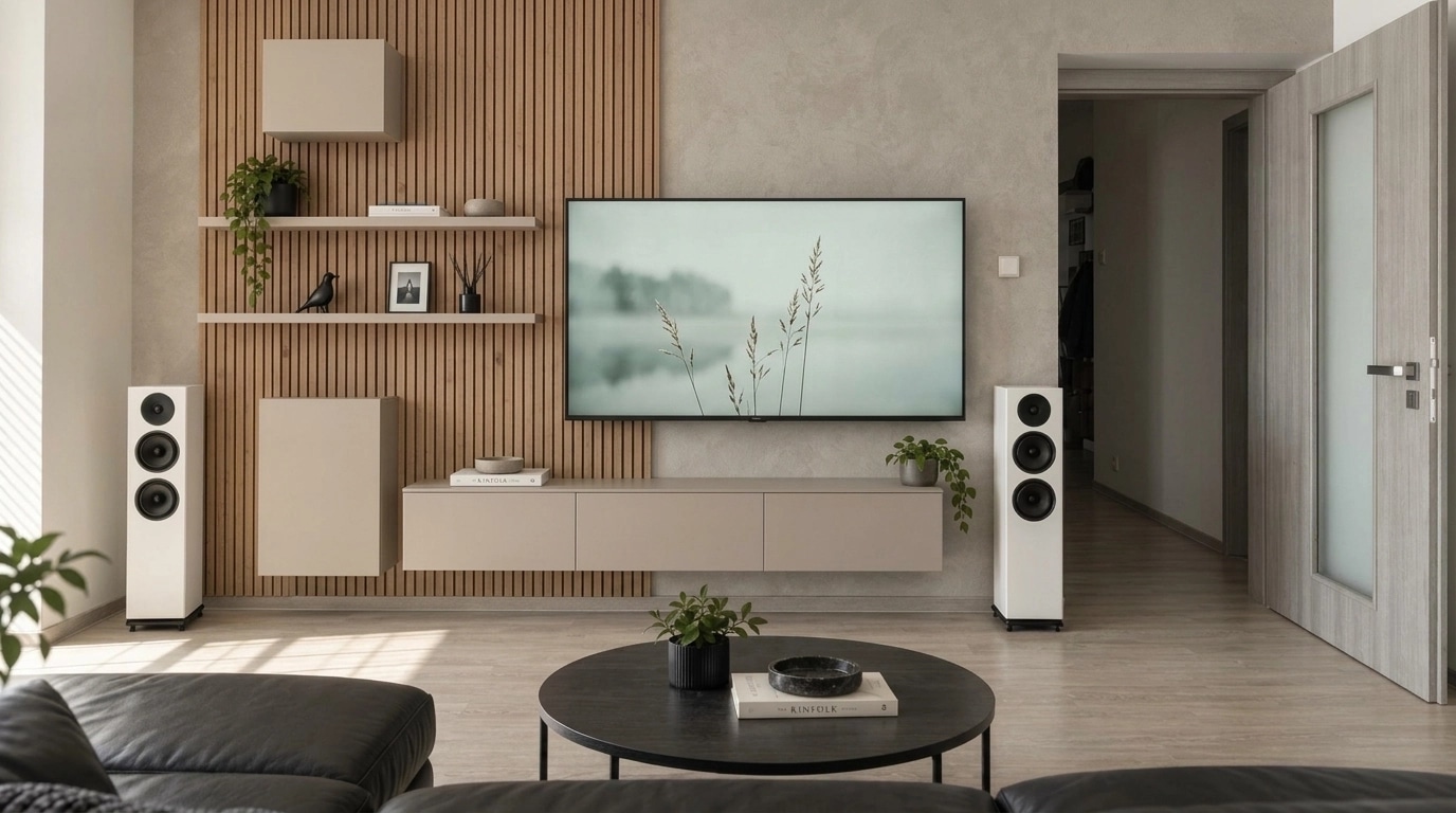 Minimalism Living Room design — interior photo by GenRoom AI