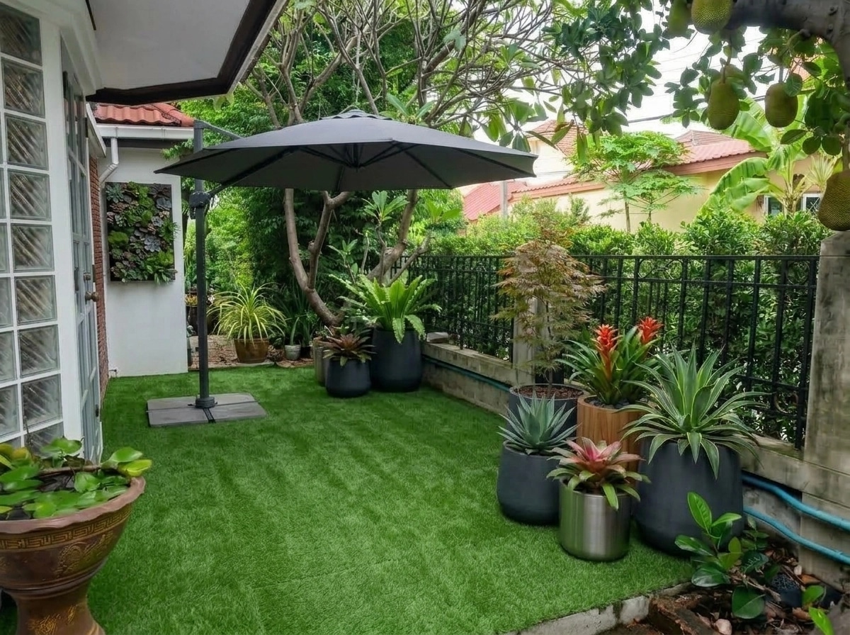 Landscape design in Contemporary Yard style — Yard by GenRoom AI
