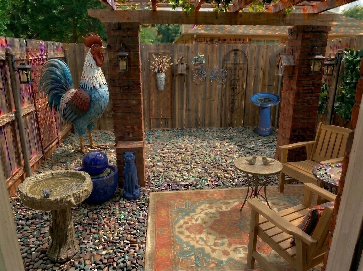 Landscape design in Mediterranean Yard style — Yard by GenRoom AI