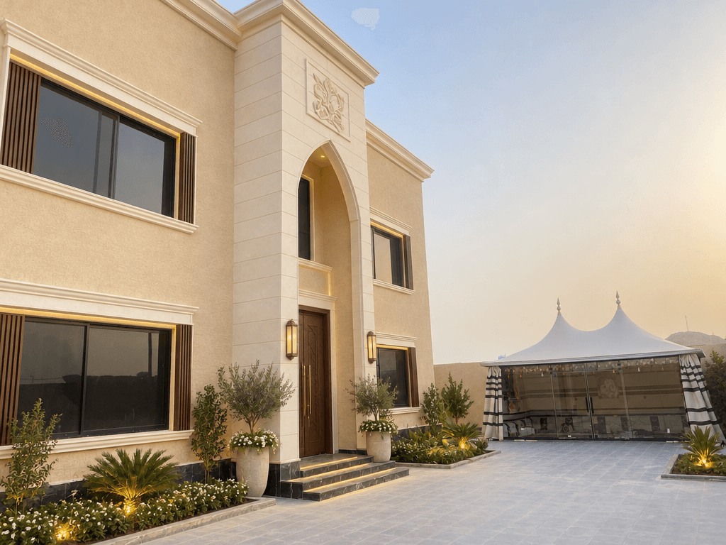 Arabian Facade Facade design — facade photo by GenRoom AI