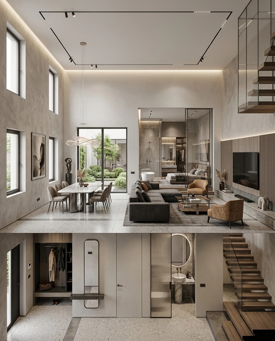 Interior design in Contemporary style — Living Room by GenRoom AI