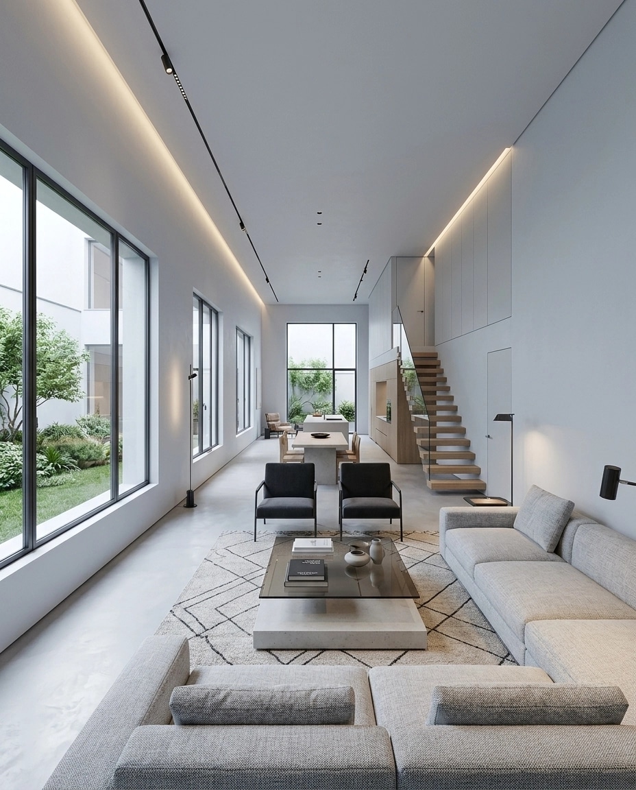 Minimalism Living Room design — interior photo by GenRoom AI