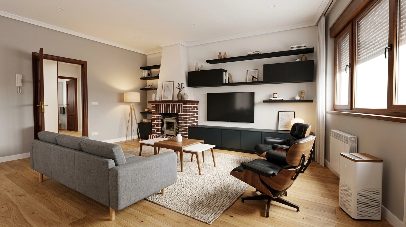 Scandinavian Living Room design — interior photo by GenRoom AI