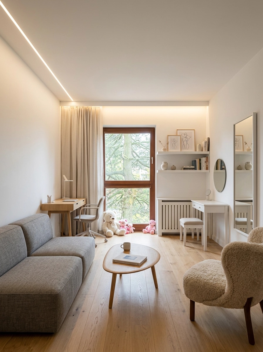 Scandinavian Living Room design — interior photo by GenRoom AI