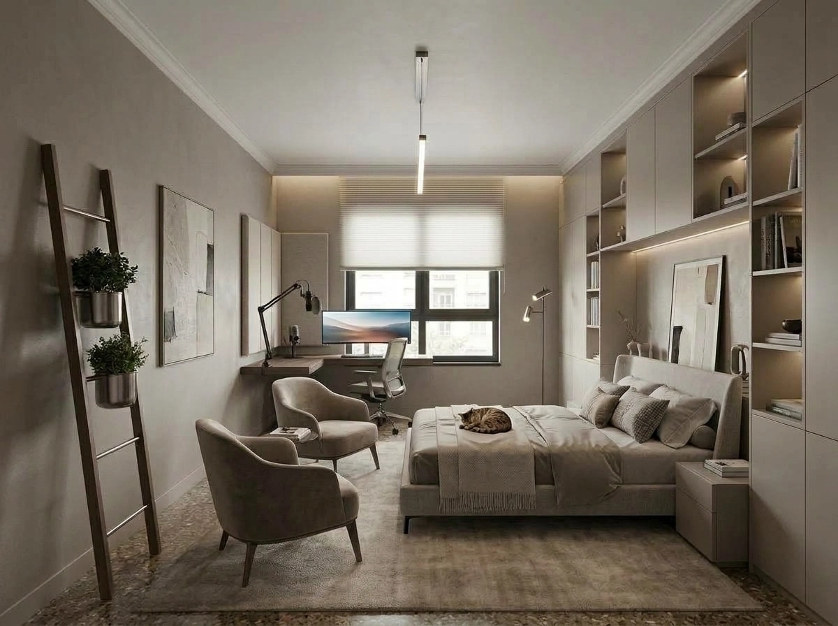 Interior design in Contemporary style — Living Room by GenRoom AI