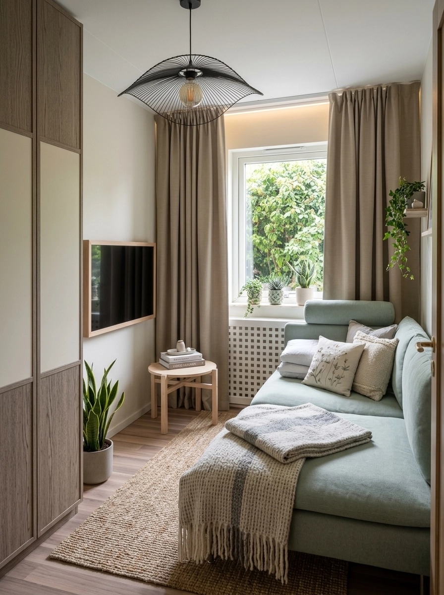 Scandinavian Bedroom design — interior photo by GenRoom AI