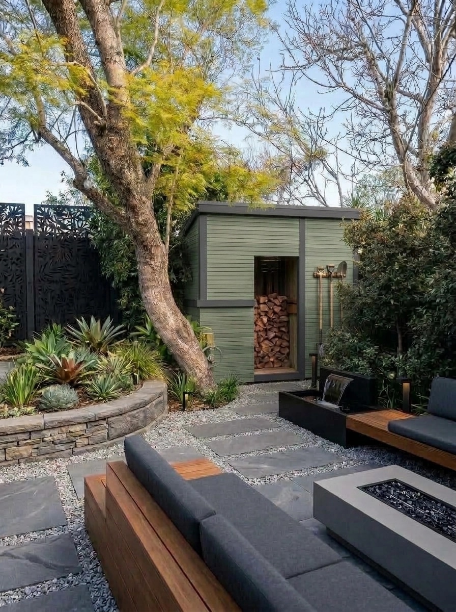 Landscape design in Contemporary Yard style — Yard by GenRoom AI
