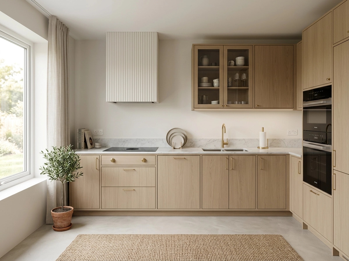 Kitchen interior in Scandinavian style — photo by GenRoom AI
