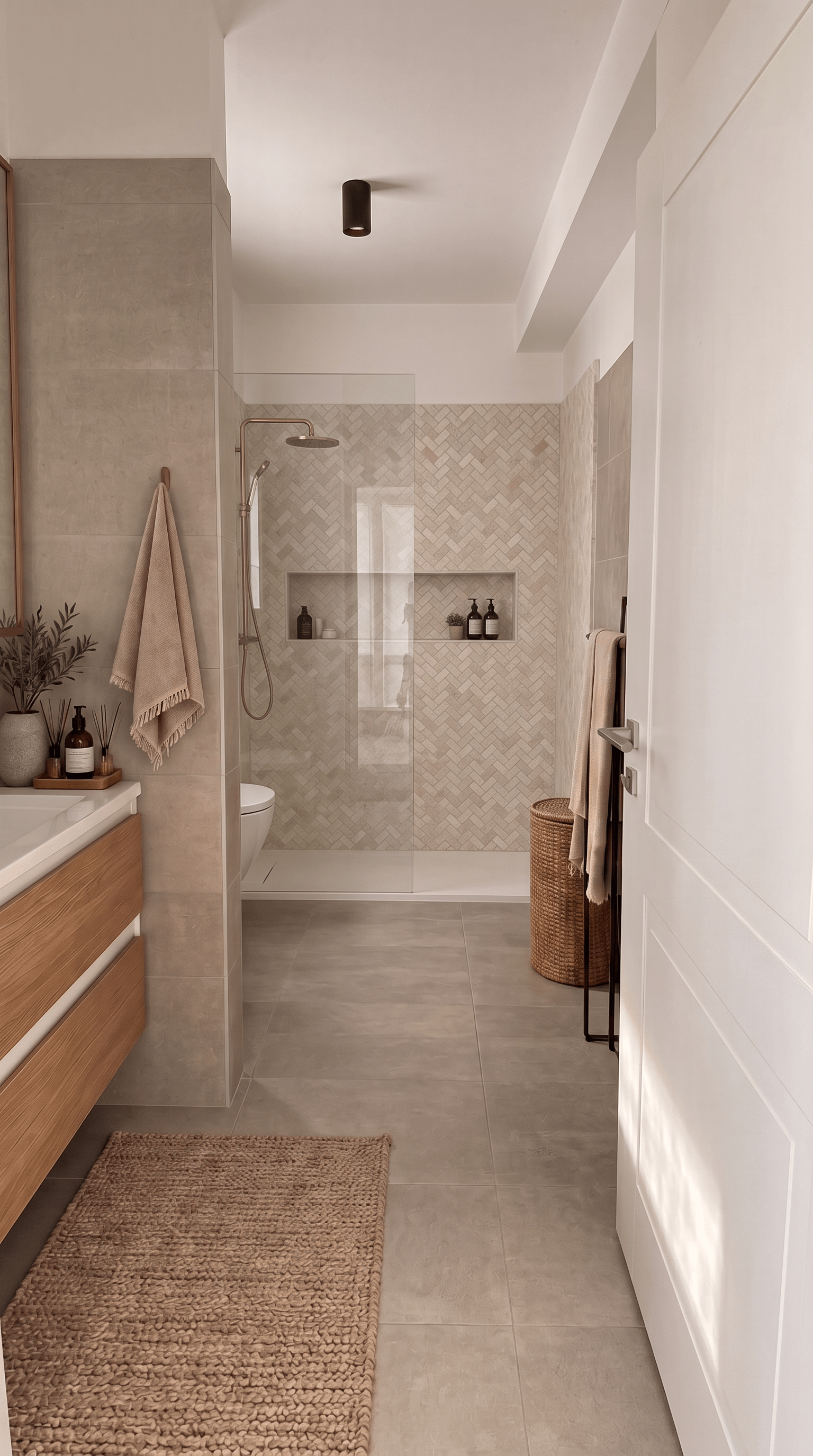 Contemporary Bathroom design — interior photo by GenRoom AI