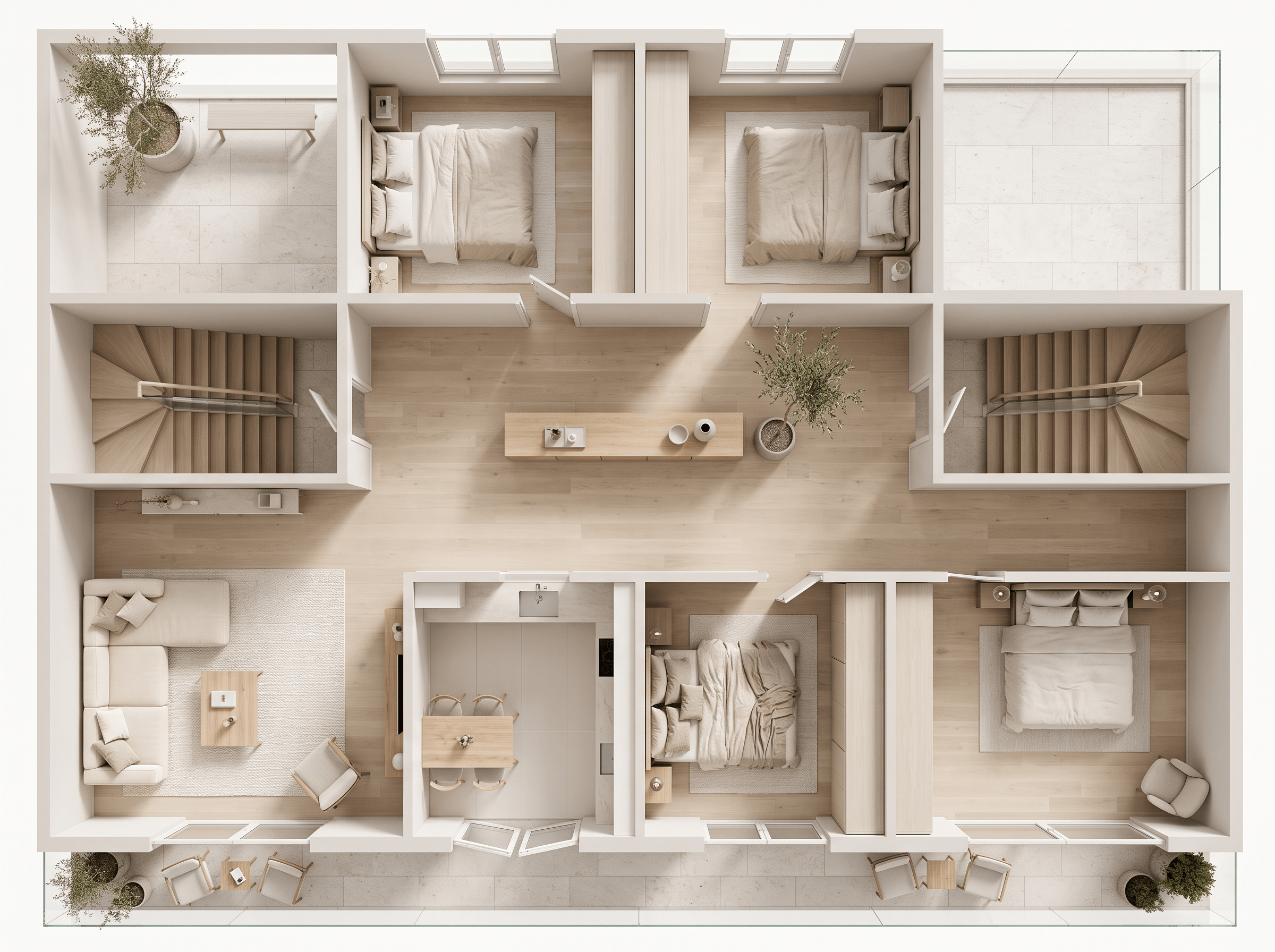 Interior design in Minimalism style — Living Room by GenRoom AI
