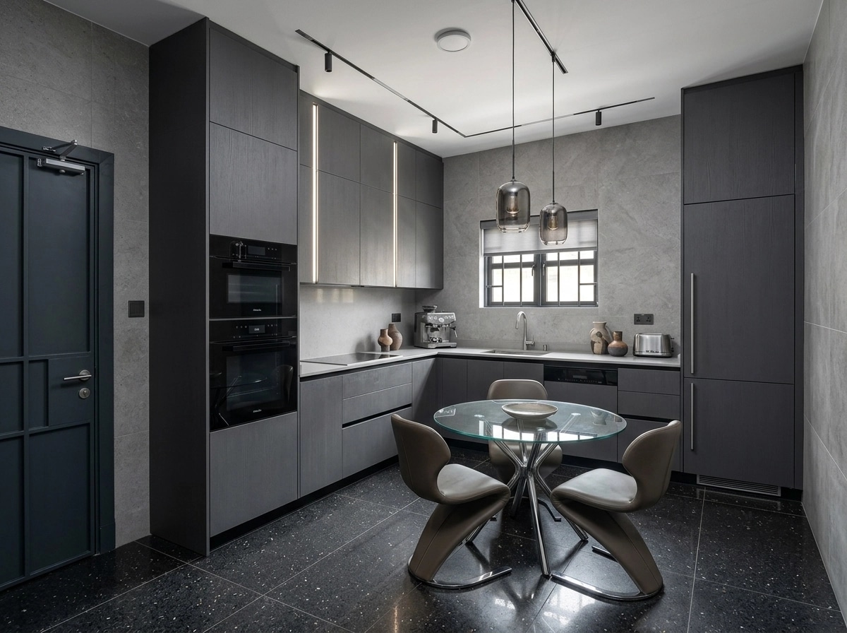 Kitchen interior in Contemporary style — photo by GenRoom AI