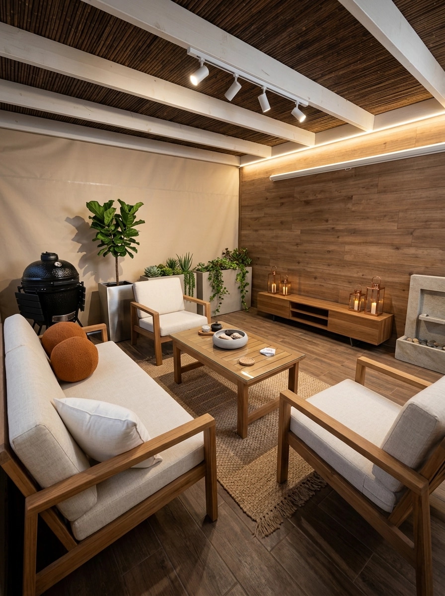 Design de interiores em estilo Contemporary — balcony por GenRoom AI