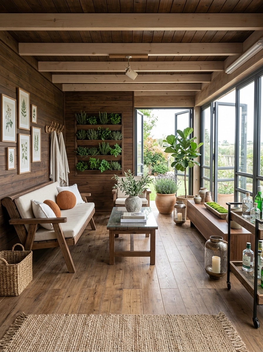 Interior design in Modern Farmhouse style — balcony by GenRoom AI
