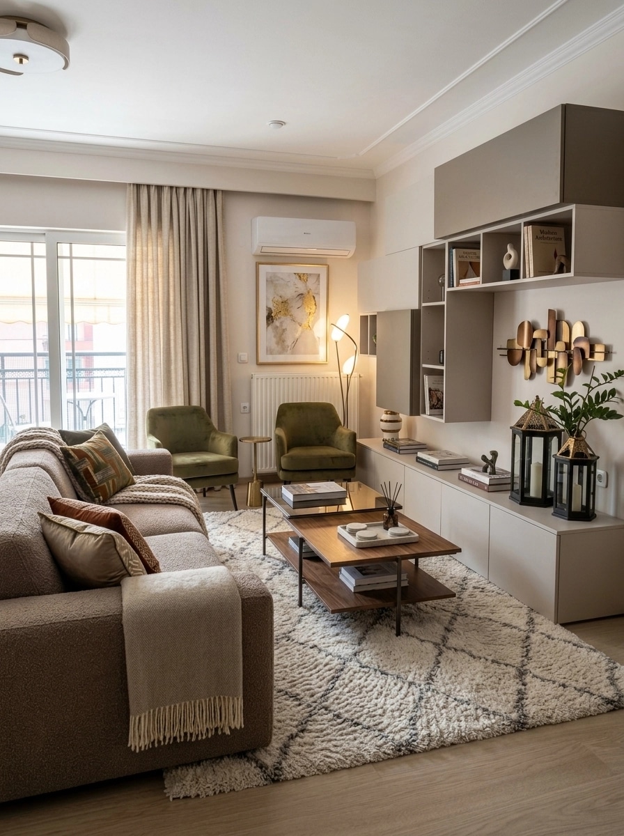 Interior design in Contemporary style — Living Room by GenRoom AI