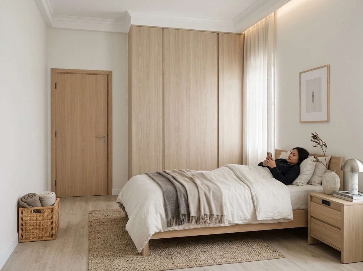 Scandinavian Bedroom design — interior photo by GenRoom AI