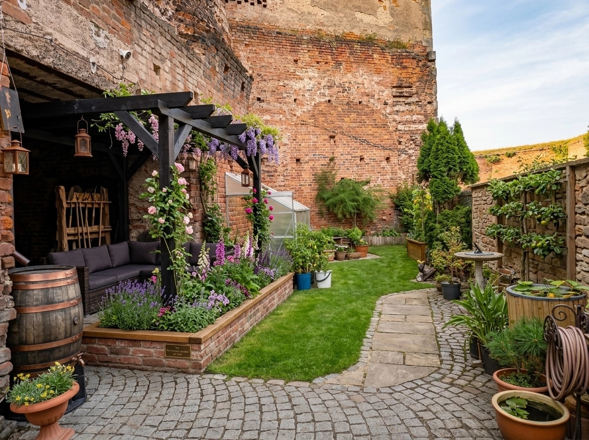 Country Rustic Garden Yard design — yard photo by GenRoom AI