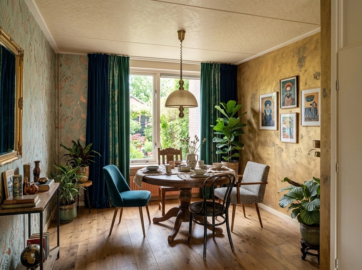 Interior design in Eclectic style — dining_room by GenRoom AI