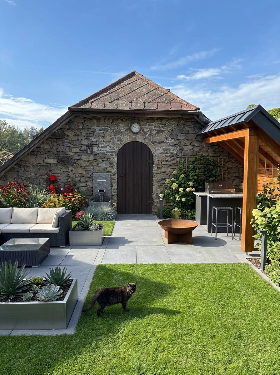 Landscape design in Contemporary Yard style — Yard by GenRoom AI