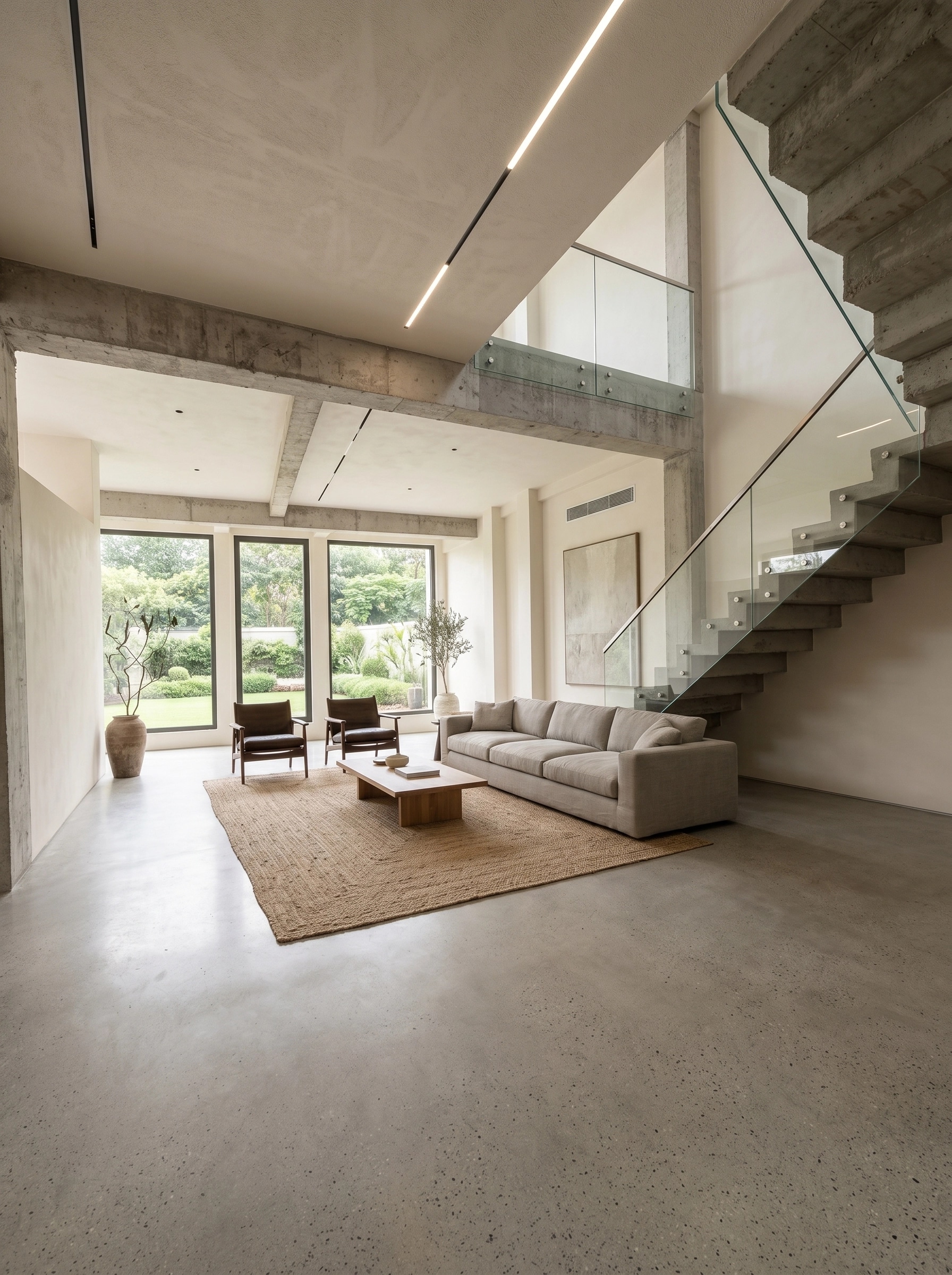 Minimalism Living Room design — interior photo by GenRoom AI