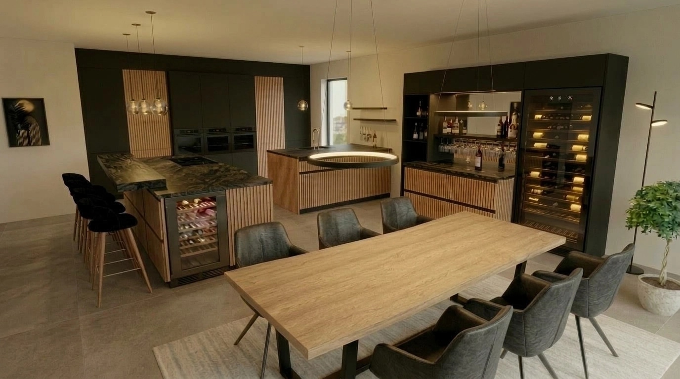 Kitchen interior in no_style style — photo by GenRoom AI