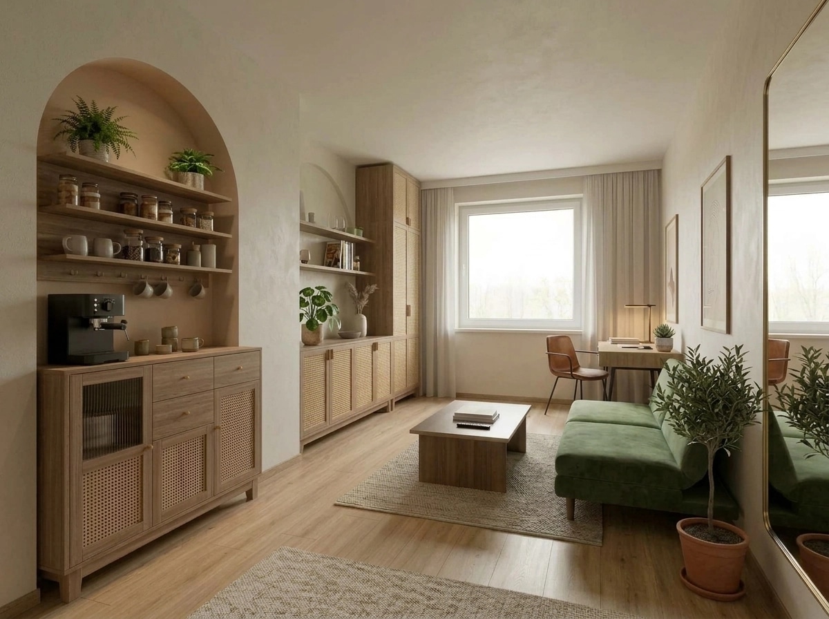 Minimalism Living Room design — interior photo by GenRoom AI