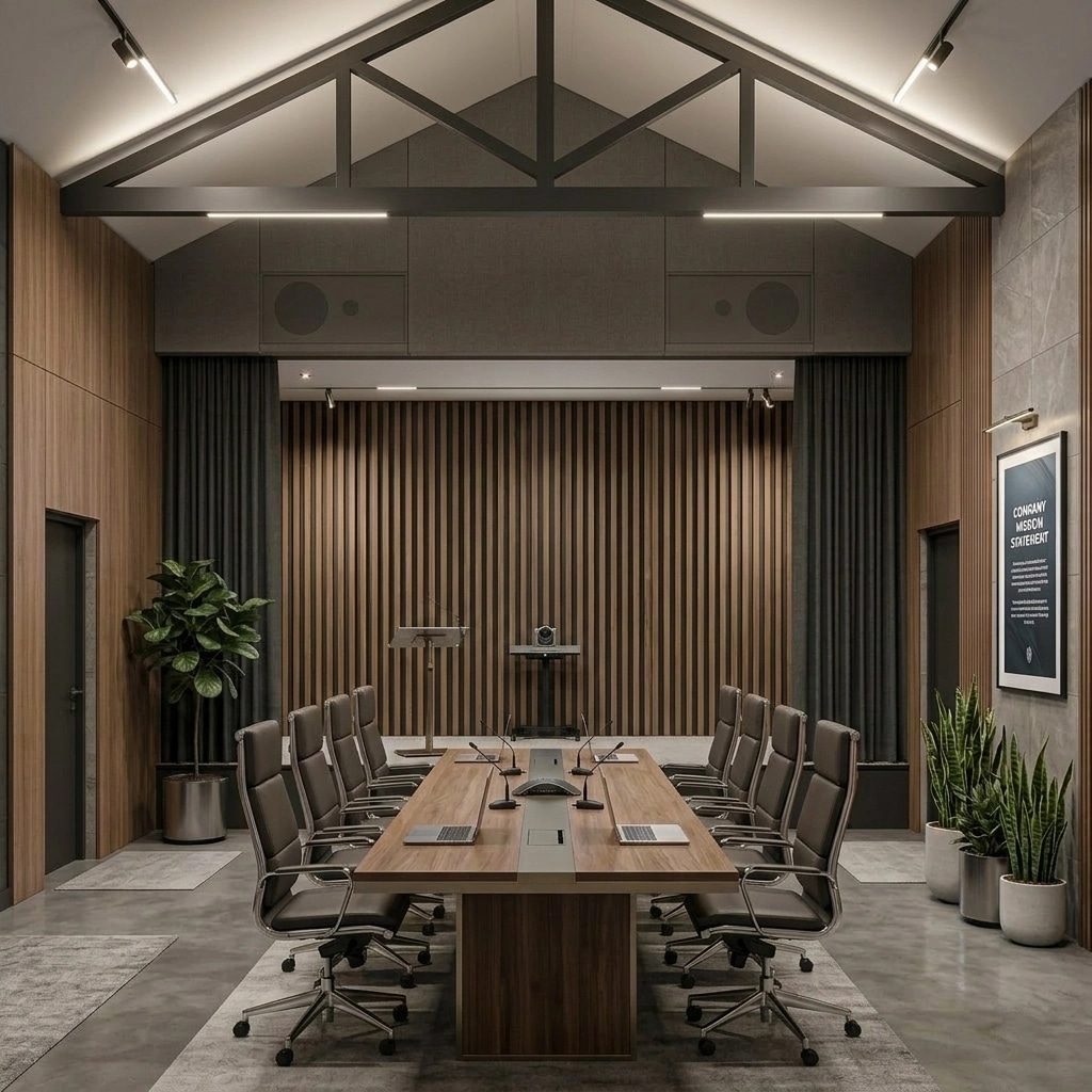 Interior design in Contemporary style — meeting_room by GenRoom AI