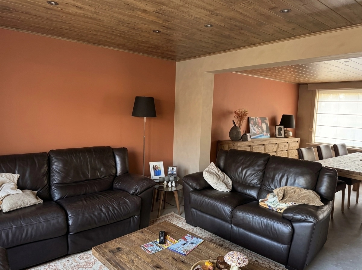 Rustic Mehmonxona design — interior photo by GenRoom AI