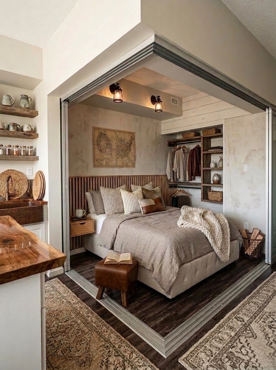 Modern Farmhouse Bedroom design — interior photo by GenRoom AI