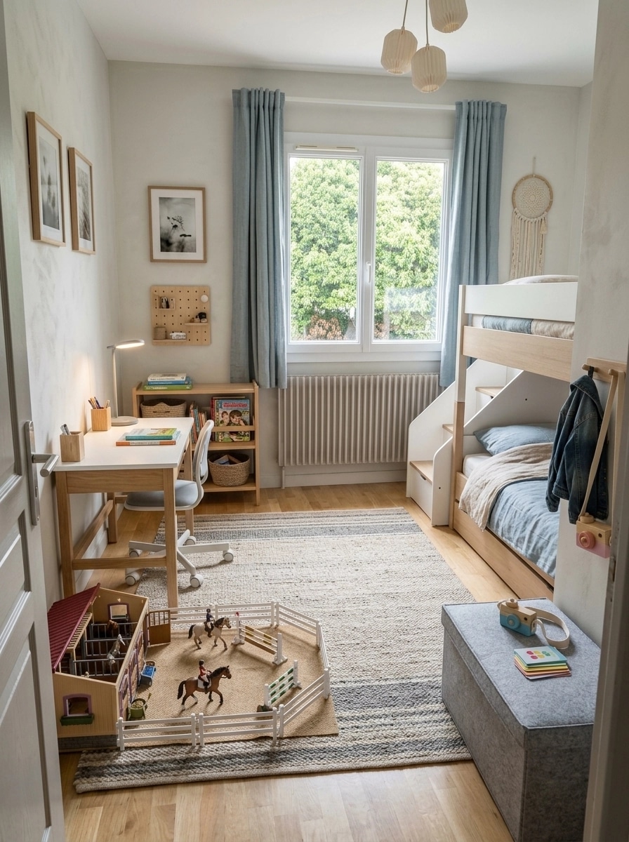 Scandinavian Kids Room design — interior photo by GenRoom AI