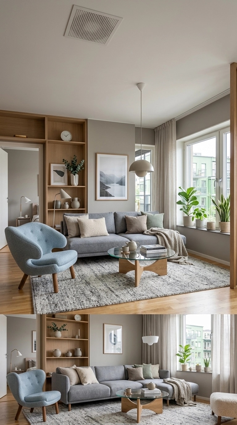 Scandinavian Living Room design — interior photo by GenRoom AI