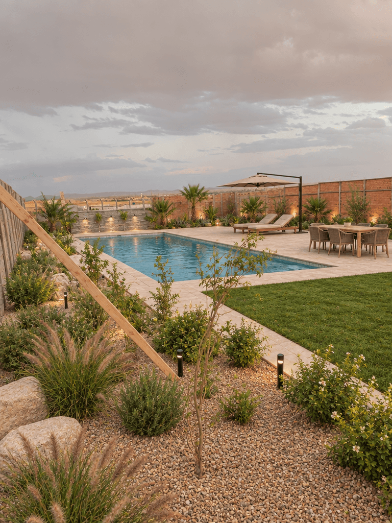 Yard design in Contemporary Yard style — photo by GenRoom AI