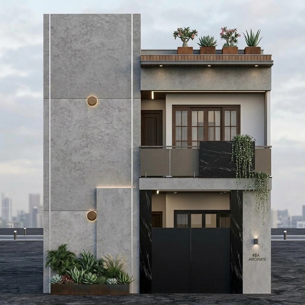 Minimalist Facade Facade design — facade photo by GenRoom AI