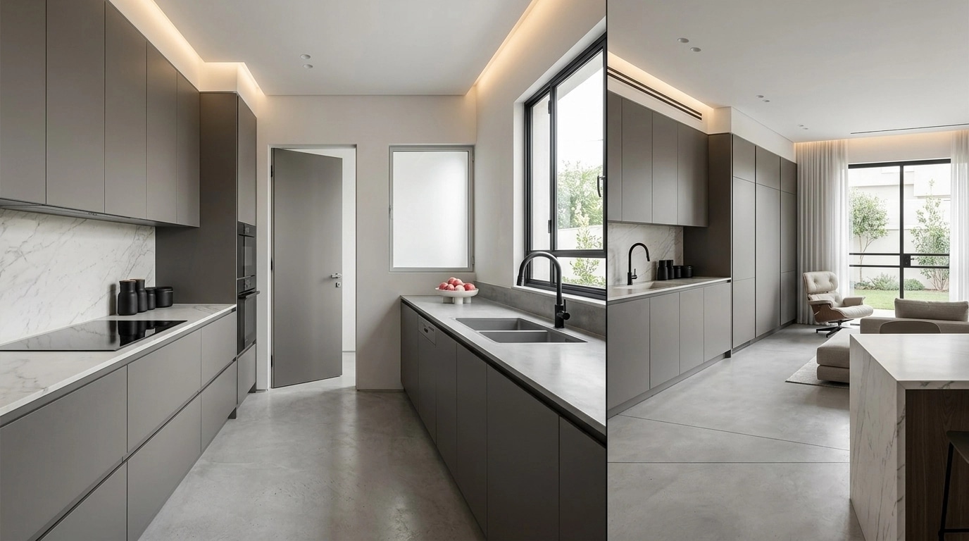Minimalism Kitchen design — interior photo by GenRoom AI