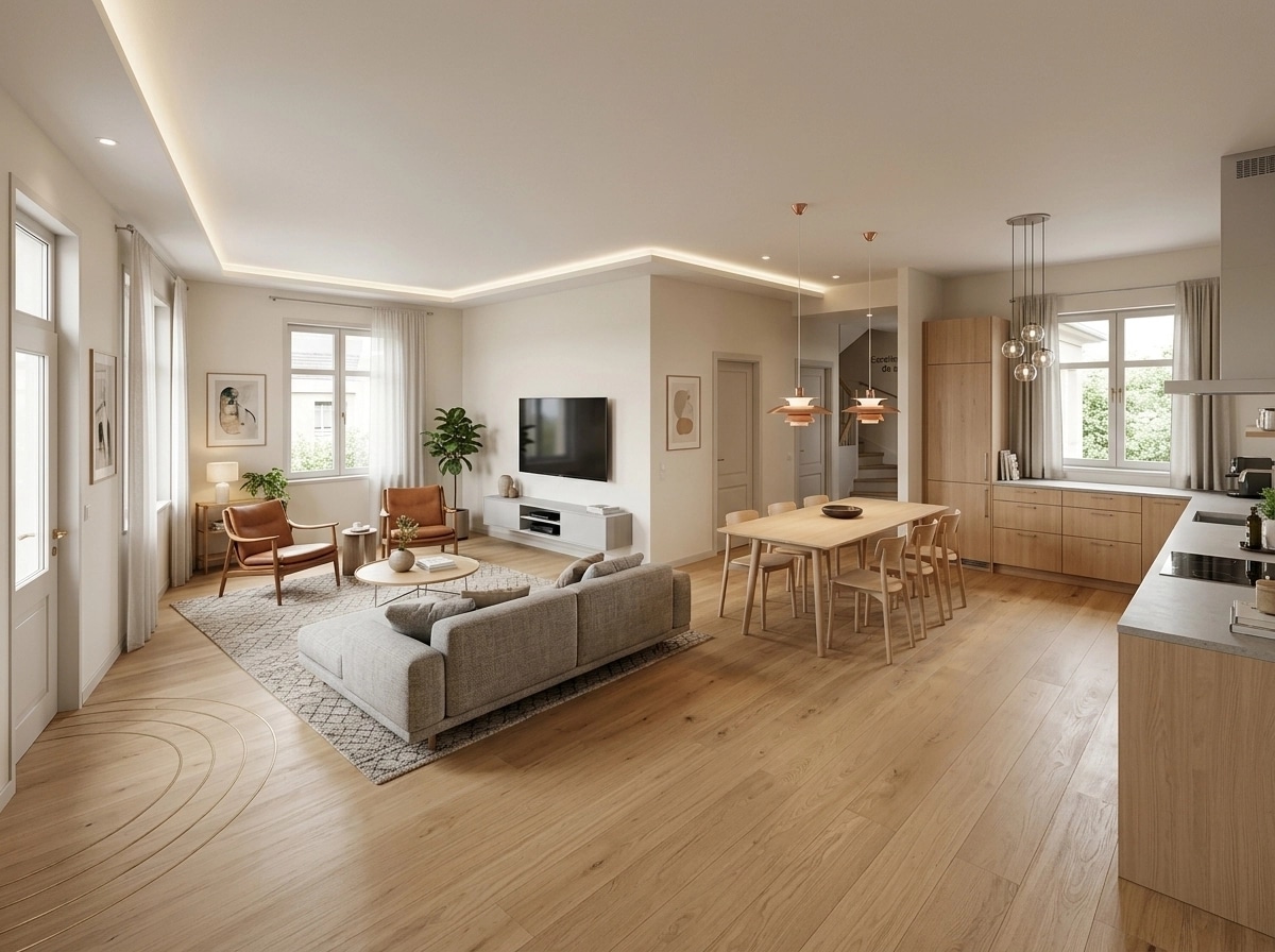 Scandinavian Living Room design — interior photo by GenRoom AI