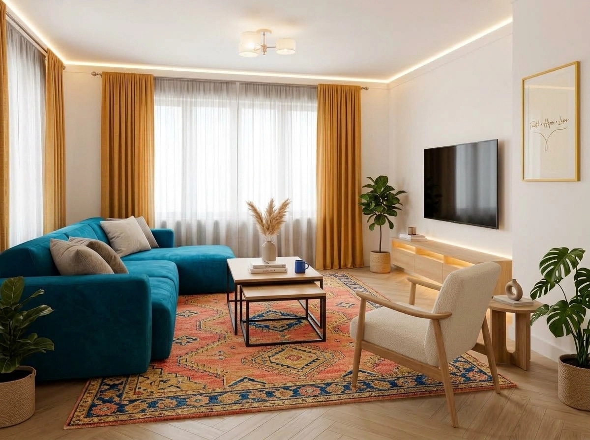 Scandinavian Living Room design — interior photo by GenRoom AI