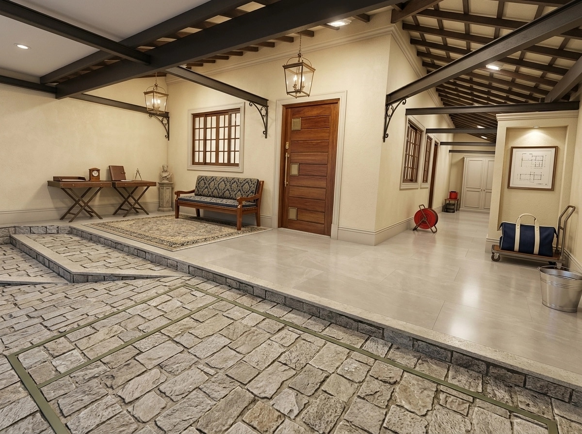 Interior design in Neoclassic style — garage by GenRoom AI