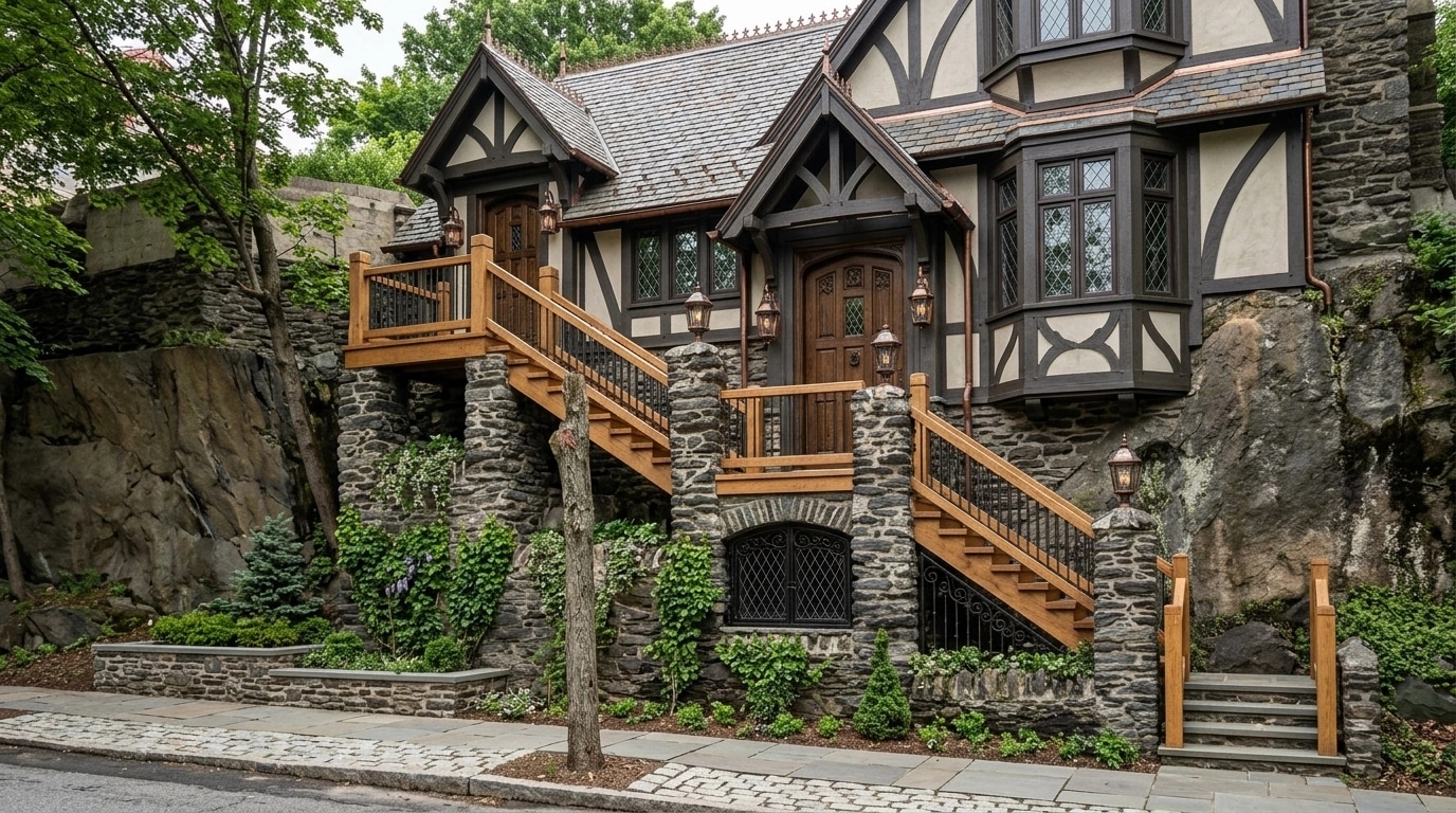 Tudor Facade Facade design — facade photo by GenRoom AI