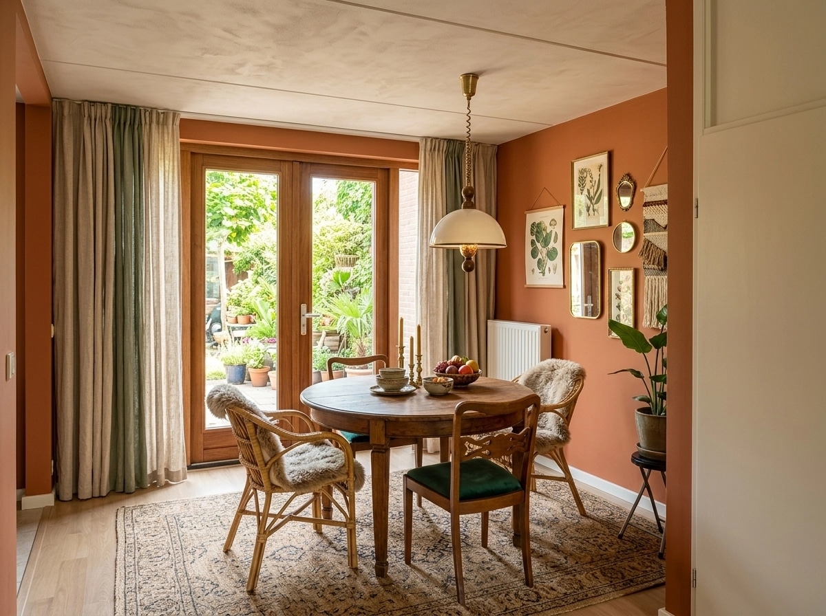 Interior design in Bohemian style — dining_room by GenRoom AI
