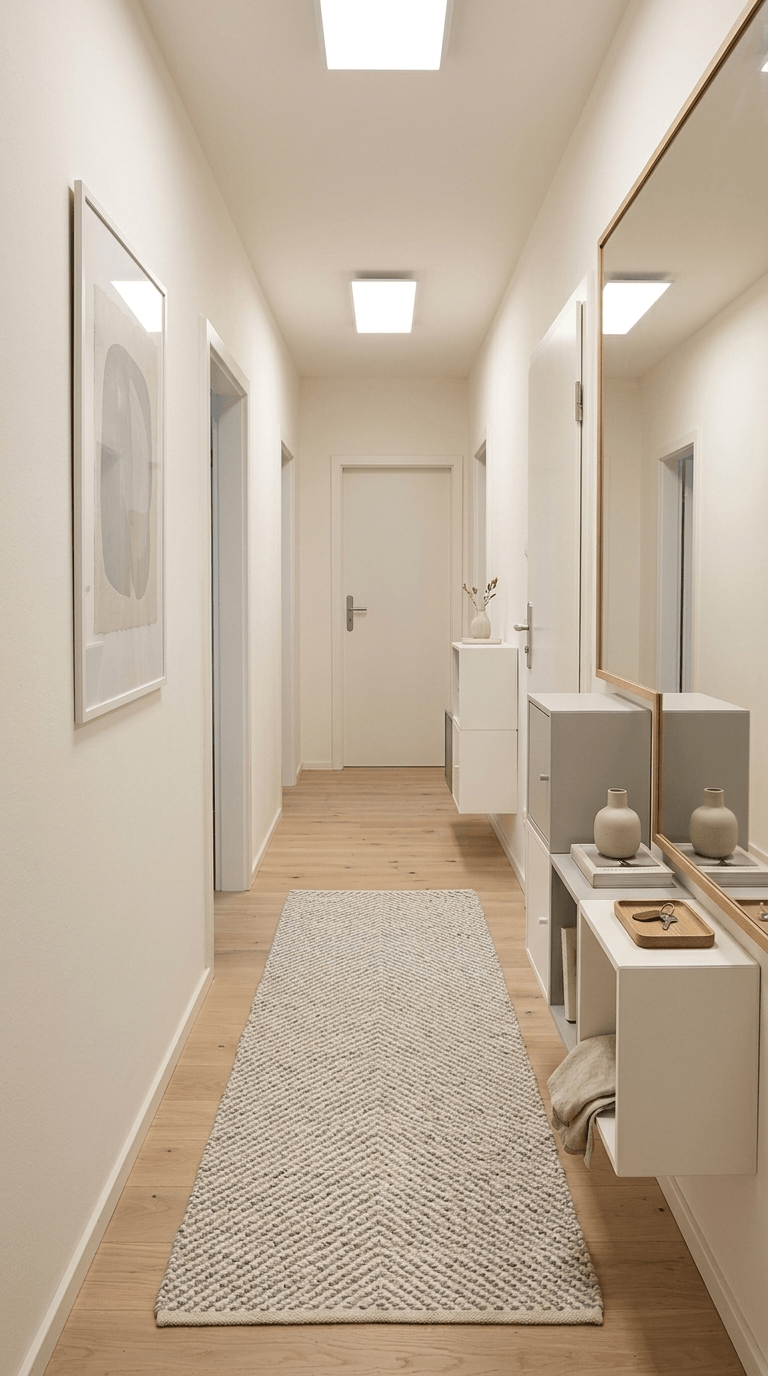 Hallway interior in Scandinavian style — photo by GenRoom AI