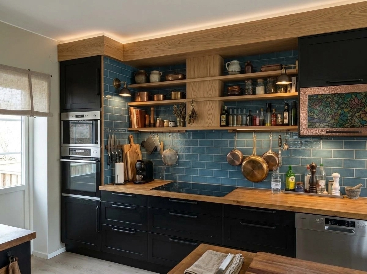 Rustic Kitchen design — interior photo by GenRoom AI