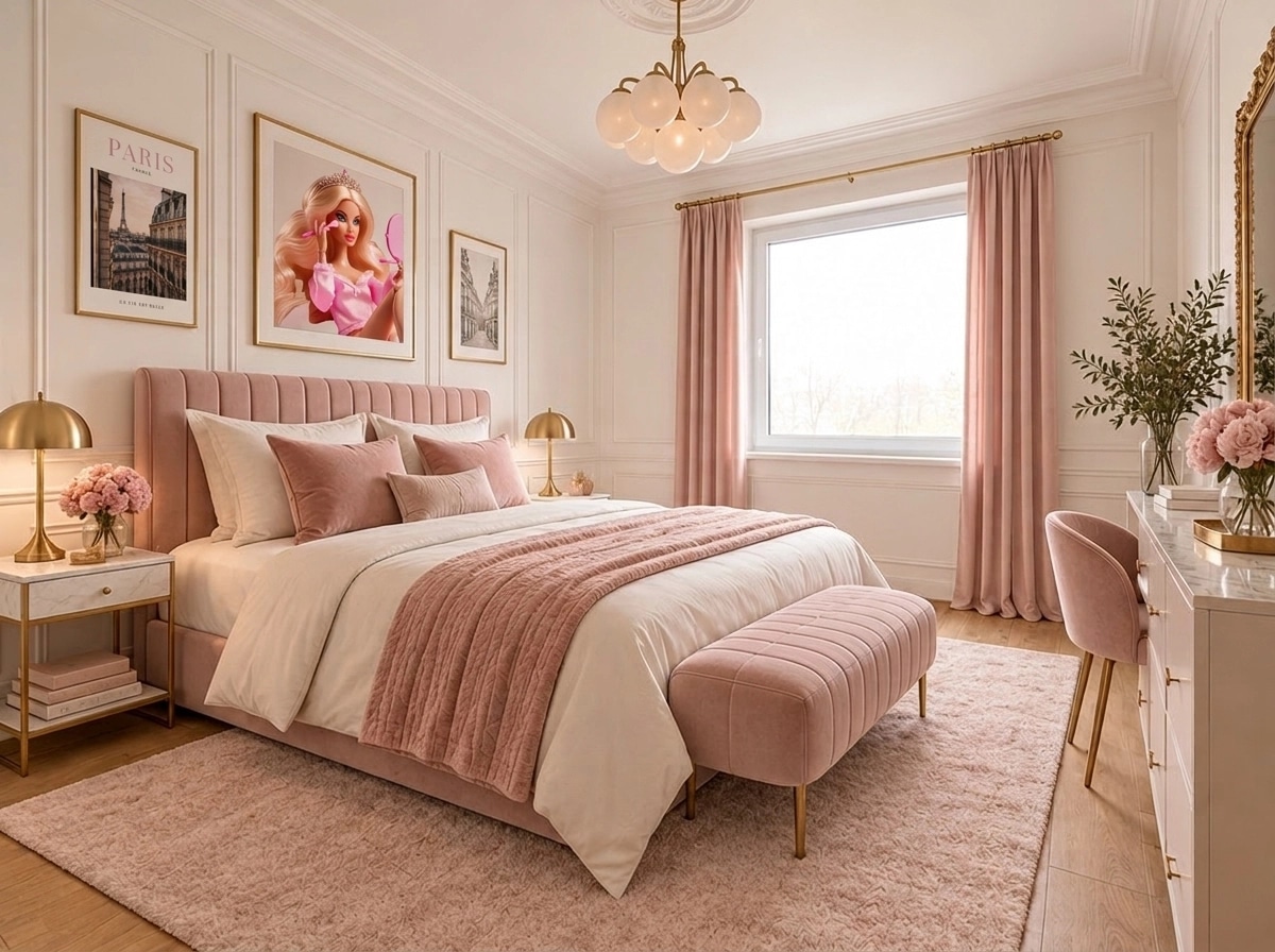 Interior design in French Parisian style — Bedroom by GenRoom AI
