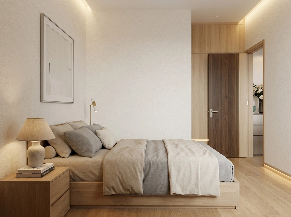 Minimalism Bedroom design — interior photo by GenRoom AI